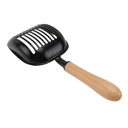 Sosoport 1Stk Schaufel für Katzenstreu Wurf handhaben coop Nachfüllungen rostfrei Diffusor Puzzle katzenkloschaufeln katzenklo geruchsentferner Katzenputzschaufeln Katzenschaufel Holz Black von Sosoport