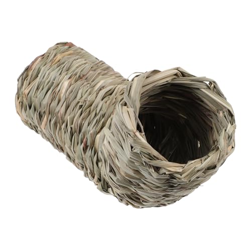 Sosoport Lustige Hamster Tunnel Käfig Handgemachte Stroh Nest Für Meerschweinchen Hamster Sicher Shelter Übung von Sosoport