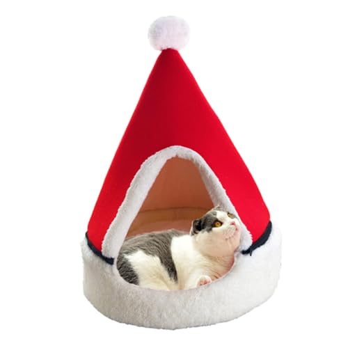 Sosoport Entzückendes Haustier-weihnachtsbaumhaus Hunde-/katzennest Weiche Pp-Baumwolle Für Wärme Zufällige Farbe Sosoport Entzückendes Haustier-weihnachtsbaumhaus Hunde-/katzennest Weiche Pp-Baumwolle Für Wärme Zufällige Farbe von Sosoport
