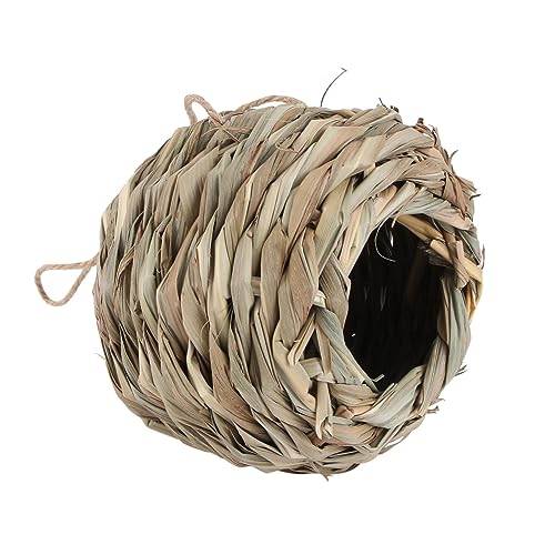 Sosoport Elegantes 12x12 Kreatives Vogelnest Aus Rattan Gewebt Für Vögel Sitzstangen Futterstation Für Vögel von Sosoport