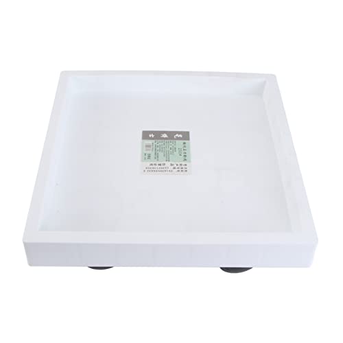 Sosoport Universal Rad Blumentopf Tablett Platz Rolling Plant Stand Räder Rechteckigen Blumentopf Tablett Pflanzen von Sosoport