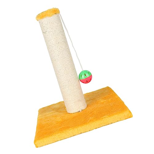 Sosoport 1Stück Katzen Kratzbaum Aus Sisal Kreatives Kletterspielzeug Für Kätzchen Gelbe Sisalsäule Für Katzen Und Kratzen Und Platzsparend Sosoport 1Stück Katzen Kratzbaum Aus Sisal Kreatives Kletterspielzeug Für Kätzchen Gelbe Sisalsäule Für Katzen Und Kratzen Und Platzsparend von Sosoport