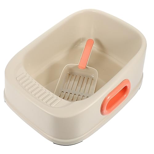 Sosoport 1satz Semi-Enclosed Katzenklo Mit Großem Strapazierfähige Katzentoilette Für Einfaches Training Von Katzen Und Kätzchen Geruchshemmend Und Komfortabel Sosoport 1satz Semi-Enclosed Katzenklo Mit Großem Strapazierfähige Katzentoilette Für Einfaches Training Von Katzen Und Kätzchen Geruchshemmend Und Komfortabel von Sosoport