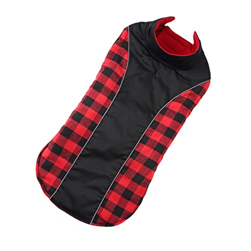 Sosoport 1stk Haustier-weihnachtskleidung Hund Regenmantel Klar Welpenkleidung Regenjacke Weste Kühlung Weihnachtsoutfit Für Hunde Regenmantel Hundekleid Bausatz Auto Rot Polyester von Sosoport