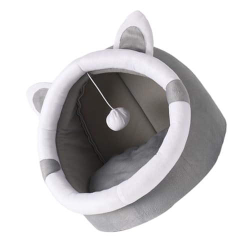 Sosoport 1stk Katzennest Katzenbetten Kätzchenhöhle Plüsch Katzenkäfig Katze Haustier Futterspender Weiden Gehäuse Outdoor-katzenunterstand Für Den Winter Katzenheim Wurf Baumwolle Grey Sosoport 1stk Katzennest Katzenbetten Kätzchenhöhle Plüsch Katzenkäfig Katze Haustier Futterspender Weiden Gehäuse Outdoor-katzenunterstand Für Den Winter Katzenheim Wurf Baumwolle Grey von Sosoport