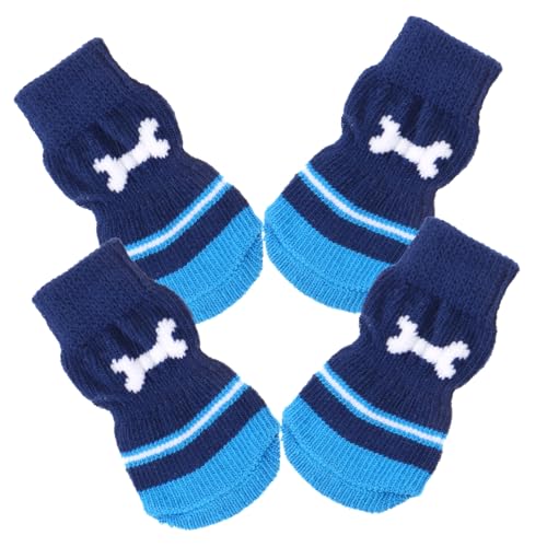 Sosoport Haustiersocken rutschfeste Hundesocken Für Mittelgroße Und Große Hunde Verschleißfest Atmungsaktiv Kompakt Welpenbedarf von Sosoport