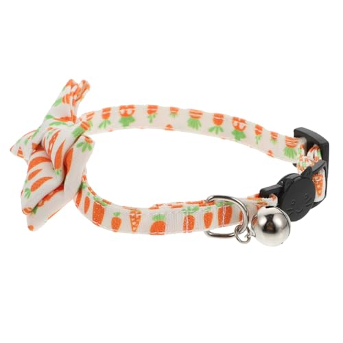 Sosoport 2 STK Halsband Kaninchen-Dekor verstellbare Welpenhalsbänder für Streu Funky partydekoration Halsketten weihnachtsdeko Katze Fliege Kragen Katzen-Partybevorzugung Krawatte Eier von Sosoport