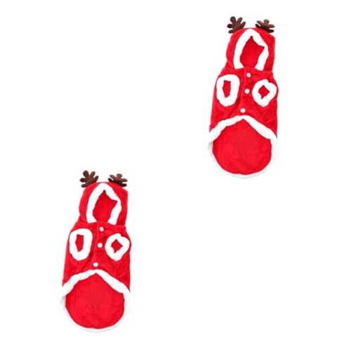 Sosoport 2 STK Hundeweihnachtskleidung Kätzchen-Pullover Hundegeburtstagskleidung Krippendekor Welpen Weihnachten Elch Kostü Welpen äntel Haustier Rot Ältere Flanell Hund Katze Sosoport 2 STK Hundeweihnachtskleidung Kätzchen-Pullover Hundegeburtstagskleidung Krippendekor Welpen Weihnachten Elch Kostü Welpen äntel Haustier Rot Ältere Flanell Hund Katze von Sosoport