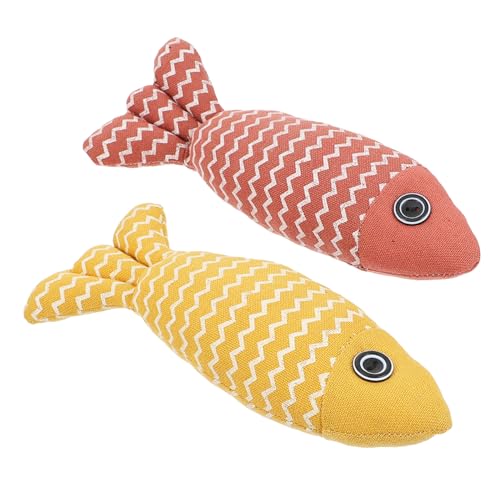 Sosoport Katzenspielzeug Interaktives Katzenspielzeug-Set 2-TLG. Fischspielzeug Katzenteaser für Kätzchenspaß von Sosoport