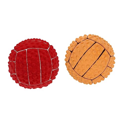 Sosoport Quietschendes Hundespielzeug 2 Stück Quietschende Hundebälle Kauspielzeug für Haustiere Zur Linderung Der Backenzähne Von Welpen Sosoport Quietschendes Hundespielzeug 2 Stück Quietschende Hundebälle Kauspielzeug für Haustiere Zur Linderung Der Backenzähne Von Welpen von Sosoport