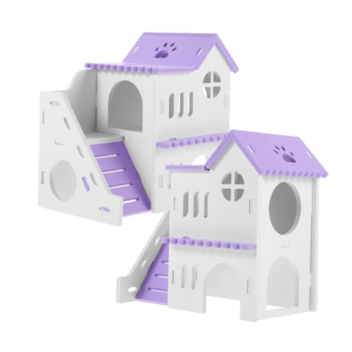 Sosoport PVC Meerschweinchenversteck Mit Rampe Dekoratives Rattenversteck Kleintierhütte Hamsterhaus Für Hamsterfreunde Sosoport PVC Meerschweinchenversteck Mit Rampe Dekoratives Rattenversteck Kleintierhütte Hamsterhaus Für Hamsterfreunde von Sosoport