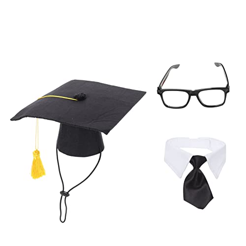 Sosoport 2 Sets Modische Abschlusskappe Für Hunde Haustierkostüm Zubehör Foto-Requisite Hut Brille Und Krawatte Set Für Welpen Abschlussfeier Hundekleidung Sosoport 2 Sets Modische Abschlusskappe Für Hunde Haustierkostüm Zubehör Foto-Requisite Hut Brille Und Krawatte Set Für Welpen Abschlussfeier Hundekleidung von Sosoport