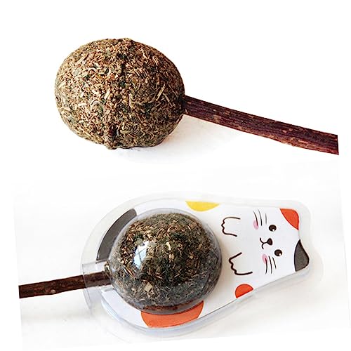 Sosoport Bälle Zum Lecken Von Katzen-backenzahnspielzeug Essbare -lutscher 2er-Pack Braunes Holz Polygonum Katzenminze Kauen Sosoport Bälle Zum Lecken Von Katzen-backenzahnspielzeug Essbare -lutscher 2er-Pack Braunes Holz Polygonum Katzenminze Kauen von Sosoport