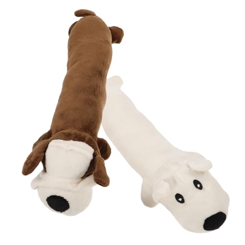 Sosoport 2stücke Hundespielzeug Plüsch Für Zähneknirschen Dachshund-Form Molar-Spielzeug Für Interaktive Hundespiele Langlebig Und Für Kleine Und Mittlere Hunde von Sosoport