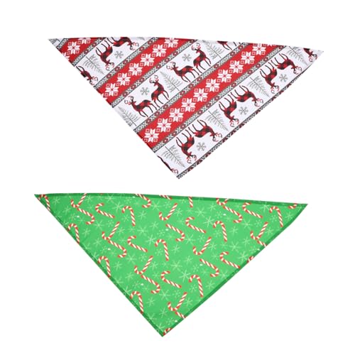 Sosoport 2 Stück Dreieckstuch für Haustiere Hundehalsbänder Schals Weihnachten Hundesabber Lätzchen Hund Plüsch Kostüm Dog Bandana Dog Toy Bandana für Hund Hunde Speichel Handtuch Polyester Sosoport 2 Stück Dreieckstuch für Haustiere Hundehalsbänder Schals Weihnachten Hundesabber Lätzchen Hund Plüsch Kostüm Dog Bandana Dog Toy Bandana für Hund Hunde Speichel Handtuch Polyester von Sosoport