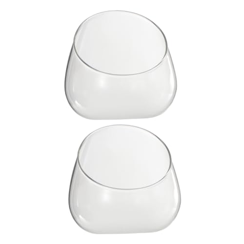 Sosoport 2 Stück Eco-Flasche Terrariumvase saftiges Terrarium Terrarienschale breit groß Pflanzen Krüge mit Deckel Klare dekorative Behälter Glas mit hohem Borosilikatgehalt von Sosoport