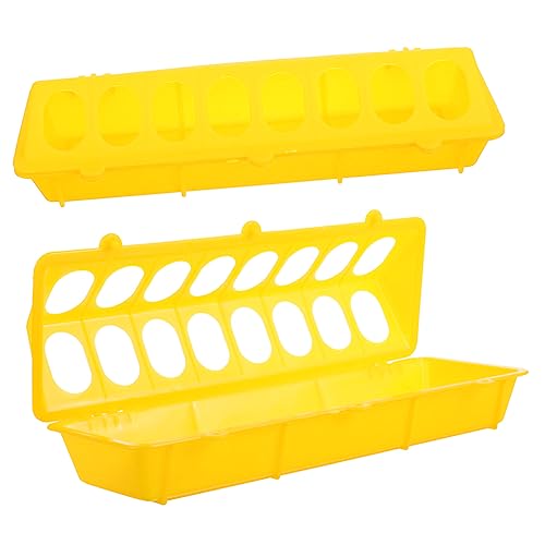 Sosoport 2 Stück Futtertröge für Tauben Praktische Futter und Wasserbehälter für Vogelkäfige für Verschiedene Kleine Vögel Platzsparendes Design für Fütterung Sosoport 2 Stück Futtertröge für Tauben Praktische Futter und Wasserbehälter für Vogelkäfige für Verschiedene Kleine Vögel Platzsparendes Design für Fütterung von Sosoport