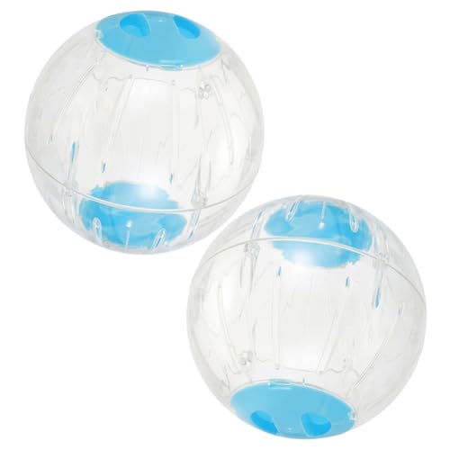 Sosoport Übungsbälle für Kleintiere 2er-Pack Hamsterbälle für Rennmäuse Chinchillas Laufbälle Spielzeug von Sosoport