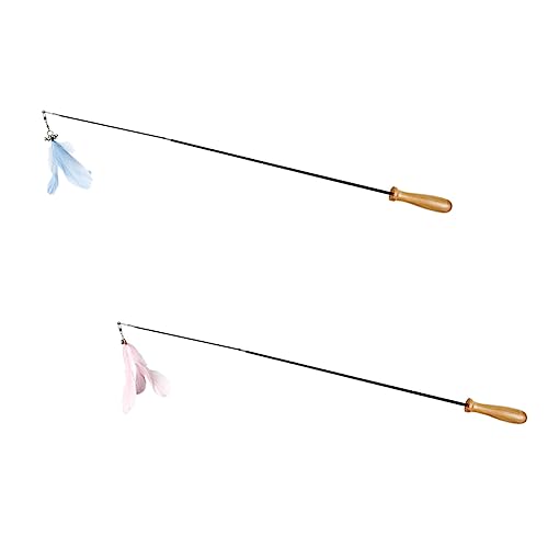 Sosoport Interaktives Katzenspielzeug Stick 2-teiliges Spielzeugset für Kätzchen und Katzen Bewegung Sicheres Material Sosoport Interaktives Katzenspielzeug Stick 2-teiliges Spielzeugset für Kätzchen und Katzen Bewegung Sicheres Material von Sosoport