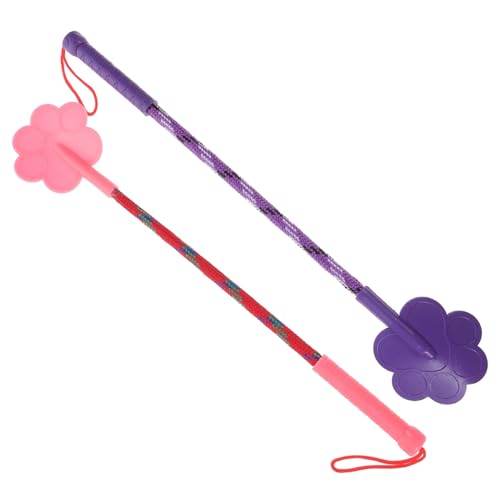 Sosoport 2 Stück Hundetrainingspeitsche Dog Toy hundespielzeuge Dogs Toys Hundeausbildung Wiederverwendbare Welpenpolster Trainingsstock für Hunde Pfote Hundetrainingsgeräte Hundepeitsche von Sosoport