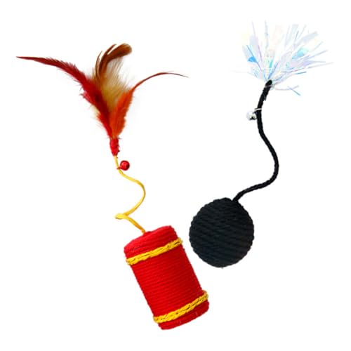 Sosoport 2 Stück Katzenkratzspielzeug Für Den Innenbereich, Katzenkratzspielzeug, Kätzchen, Lustiges Spielzeug, Katzenkratzspielzeug Sosoport 2 Stück Katzenkratzspielzeug Für Den Innenbereich, Katzenkratzspielzeug, Kätzchen, Lustiges Spielzeug, Katzenkratzspielzeug von Sosoport
