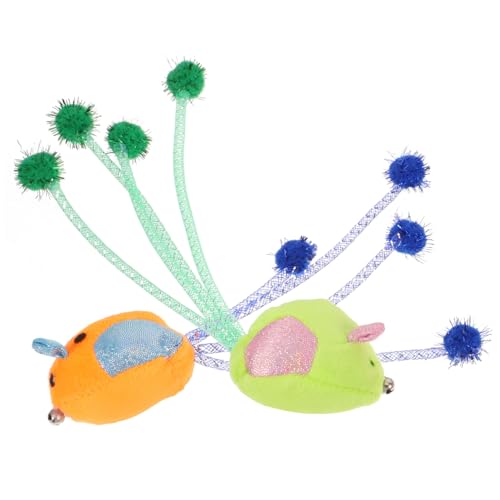 Sosoport 2stücke Katzen Spielzeug Weiche Plüsch Mäuse Für Kätzchen Interaktives Spielzeug Für Katzen Stabile Und Langlebige Katzenmause Aus Plush Für Aktives Spielen Und Unterhaltung von Sosoport