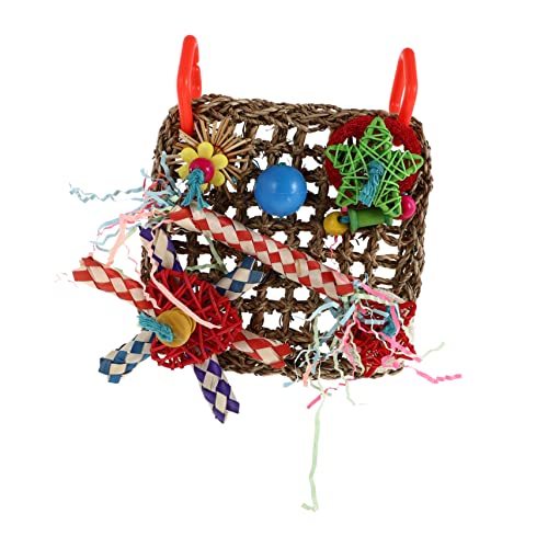 Sosoport 2stücke Woven Parrot Chewing Toy Für Vögel Nibbling Spielzeug Mit Bunten Farben Für Papageien Und Sittiche Zur Beschäftigung Und Zahnpflege von Sosoport