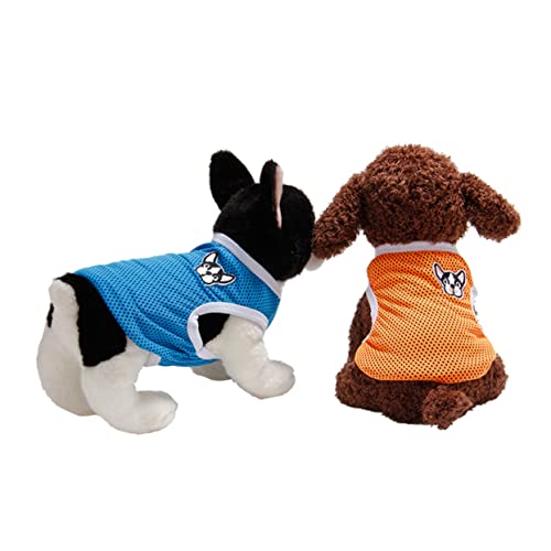 Sosoport 2stücke Hundekleidung Haustierkleidung Party-hundekleidung Haustierweste Hundeweste Für Welpen Blau Orange Atmungsaktiv Bequem Outdoor Mantel Kleidung Weste Sosoport 2stücke Hundekleidung Haustierkleidung Party-hundekleidung Haustierweste Hundeweste Für Welpen Blau Orange Atmungsaktiv Bequem Outdoor Mantel Kleidung Weste von Sosoport