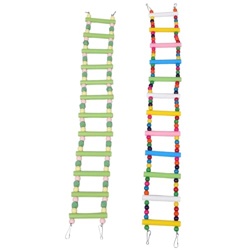 Sosoport 2 Stück Teiliges Vogelleiter aus Holz Bunte Macaron-Farben Schwingende Kletterleiter für Papageien Wellensittiche und Kleintiere Einfache Installation Dekoratives Sosoport 2 Stück Teiliges Vogelleiter aus Holz Bunte Macaron-Farben Schwingende Kletterleiter für Papageien Wellensittiche und Kleintiere Einfache Installation Dekoratives von Sosoport