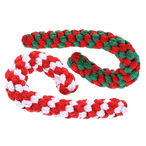 Sosoport 2 Stück Weihnachts-hundespielzeug in Zuckerstangenform Backenzahn-kauspielzeug Für Haustiere Und Verschleißfestes Hundeseilspielzeug Zufälliger Stil Sosoport 2 Stück Weihnachts-hundespielzeug in Zuckerstangenform Backenzahn-kauspielzeug Für Haustiere Und Verschleißfestes Hundeseilspielzeug Zufälliger Stil von Sosoport