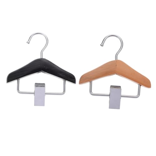 Sosoport 2 Stück Holz-Haustier-Hosen-Clip-Rack Hundekleidung Kleiderbügel Metallklammer Haustier-kleiderbügel Rack Für Welpen Katze Dauerhafte Nutzung von Sosoport