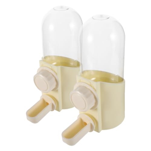 Sosoport 2 Stücke Taubentrinker Haustierwasserflasche für Käfig Wasserspender für Sittiche Vogelhäuschen für Käfig Wasserflaschen zum Aufhängen für Haustiere Wasserspender Plastik von Sosoport