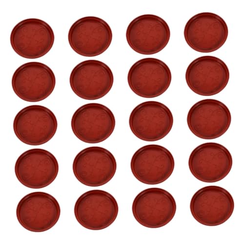 Sosoport 20 Stücke Anlage Untertasse Blumentopf Tablett Kunststoff Wiederverwendbare Pflanzer Tablett Indoor/Outdoor Blumentopf Untertassen von Sosoport