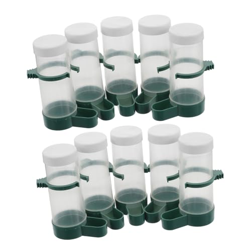 Sosoport 20 Stück Vogelfutterspender Vogelkäfig Wasserfutterspender Sittich Spender Vogeltränke Vogelzubehör Automatischer Vogelwasserspender Taubenfutterspender Vogelkäfig Sosoport 20 Stück Vogelfutterspender Vogelkäfig Wasserfutterspender Sittich Spender Vogeltränke Vogelzubehör Automatischer Vogelwasserspender Taubenfutterspender Vogelkäfig von Sosoport