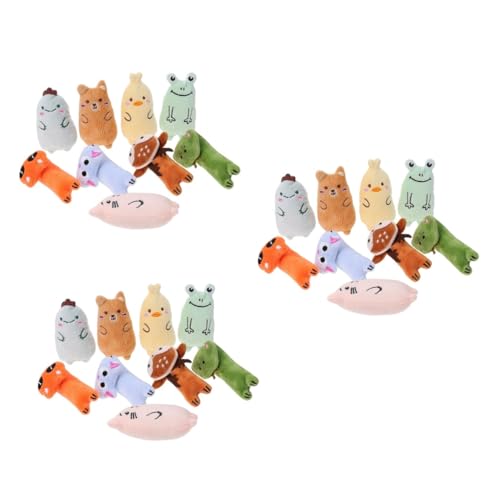 Sosoport 27 STK Katzenspielzeug Haustier Katze Kauspielzeug Für Welpen Essbare Katzenminze Kugeln Flauschige Kuscheltiere Beißspielzeug Schwamm Weiches Spielzeug Kätzchen Plüsch Die Katze von Sosoport