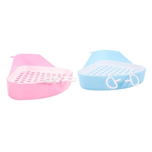 Sosoport Kunststoff-töpfchen mit Dreieck-Design für Hamster Frettchen Abnehmbare Haustiertoilette Waschbare Katzentoiletten-Pads Sosoport Kunststoff-töpfchen mit Dreieck-Design für Hamster Frettchen Abnehmbare Haustiertoilette Waschbare Katzentoiletten-Pads von Sosoport