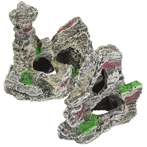 Sosoport 2Pcs -Steine shöne bescherung miniröckchen Aquarium Künstliche Berg Wasserlandschaft Micro Rock Höhle Futterspender extra große Aquariendekoration Aquarium-Dekore Harz Sosoport 2Pcs -Steine shöne bescherung miniröckchen Aquarium Künstliche Berg Wasserlandschaft Micro Rock Höhle Futterspender extra große Aquariendekoration Aquarium-Dekore Harz von Sosoport