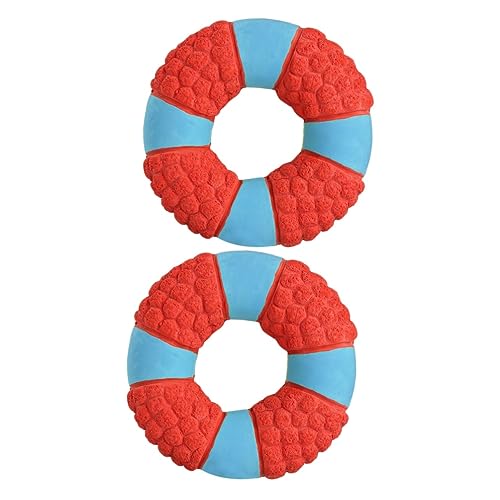 Sosoport 2st Spielzeug Rettungsring Kauen Rot Sosoport 2st Spielzeug Rettungsring Kauen Rot von Sosoport