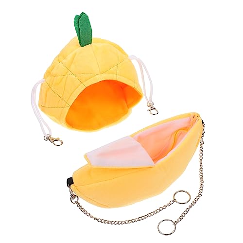 Sosoport Hamster-hängematte in Bananen- Und Ananasform Sicheres Ruhebett Für Bananen Einfach Anzubringen Heimtierbedarf Sosoport Hamster-hängematte in Bananen- Und Ananasform Sicheres Ruhebett Für Bananen Einfach Anzubringen Heimtierbedarf von Sosoport
