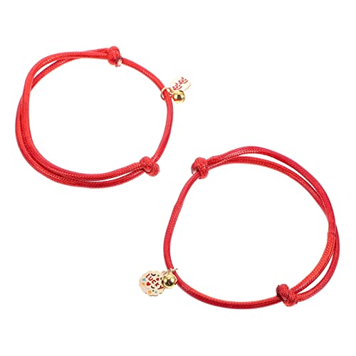 Sosoport Neujahrs-haustierhalsband Rotes Haustier-hundehalsband für Katzenglocke 2-teiliges Haustier-zubehör Bequem und von Sosoport