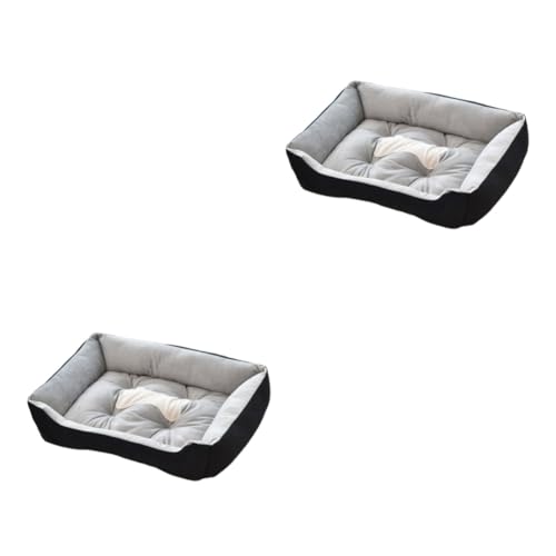Sosoport 2 Stücke 45cm Haustier Bett Weiche Hundebett Decken Haustier Warmes Nest-Slide Bottom Für Katzen Hunde Schwarz Sosoport 2 Stücke 45cm Haustier Bett Weiche Hundebett Decken Haustier Warmes Nest-Slide Bottom Für Katzen Hunde Schwarz von Sosoport