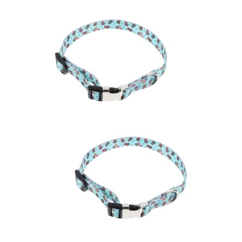 Sosoport 2St Haustierhalsband für kleine Hunde katzenhalsband für Hundewelpen Hundehalsband Welpenhalsband in stilvollem Design für Polyester von Sosoport