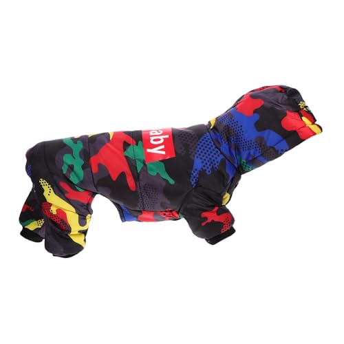 Sosoport 2St pet Winter Daunenjacke hundemantel Dog Raincoat Halloweenkostüm warme Welpenkleidung Weste Mantel Mäntel Haustierkleidung Hundekleid Kälteschutz Jacke mit Hut mittlerer Hund von Sosoport