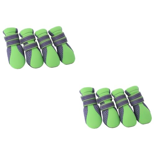 Sosoport Antirutschsocken 2st Haustierschuhe Hundeschuhe Winterschuhe Für Dog Shoes Hundepfote Schuhe Hundestiefel Milchspender Für Welpen Für Green von Sosoport