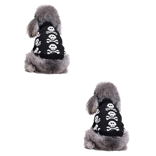 Sosoport 2St Partykleidung für Haustiere hundewintermantel hundemantel hundejacken Herbst und Winter Party-Hundetuch Pullover Haustier-Partykostüm Haustierkleidung Streifen Hundekleidung von Sosoport