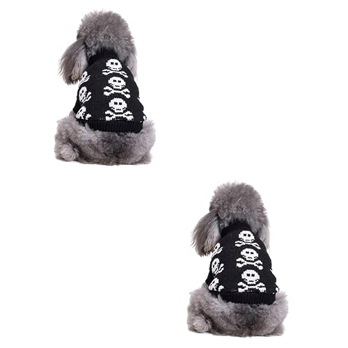 Sosoport 2St Partykleidung für Haustiere hundewintermantel hundemantel hundejacken Herbst und Winter Party-Hundetuch Pullover Haustier-Partykostü Haustierkleidung Streifen Hundekleidung von Sosoport