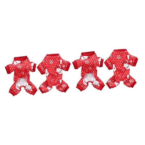 Sosoport 2St Hundekleidung Urlaub Haustier Hunde Schlafanzug Kleidung Schneeflockenhund spazieren gehen joggingleine Pullover Schlafanzug für änner Haustierkleidung Hund Weihnachtstuch rot Sosoport 2St Hundekleidung Urlaub Haustier Hunde Schlafanzug Kleidung Schneeflockenhund spazieren gehen joggingleine Pullover Schlafanzug für änner Haustierkleidung Hund Weihnachtstuch rot von Sosoport