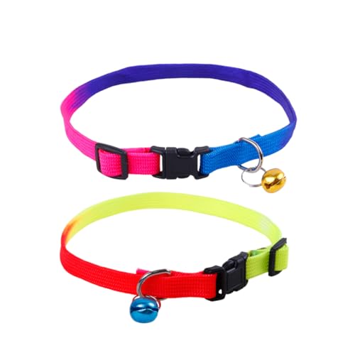 Sosoport 2stücke Regenbogen- Mit Kleiner Glocke Für Haustiere Verstellbares Für Und Hunde Farbe Zufällig Für Und Sosoport 2stücke Regenbogen- Mit Kleiner Glocke Für Haustiere Verstellbares Für Und Hunde Farbe Zufällig Für Und von Sosoport
