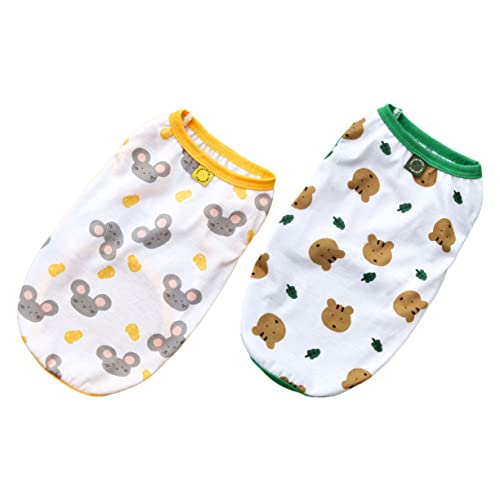 Sosoport 2stücke Lustige Hundewesten Für Sommer Atmungsaktive Tierbekleidung Für Kleine Hunde Geeignet Für Besondere Anlässe Und Fotosessions - Bärchen Aus Waschbar Und Formbeständig Sosoport 2stücke Lustige Hundewesten Für Sommer Atmungsaktive Tierbekleidung Für Kleine Hunde Geeignet Für Besondere Anlässe Und Fotosessions - Bärchen Aus Waschbar Und Formbeständig von Sosoport
