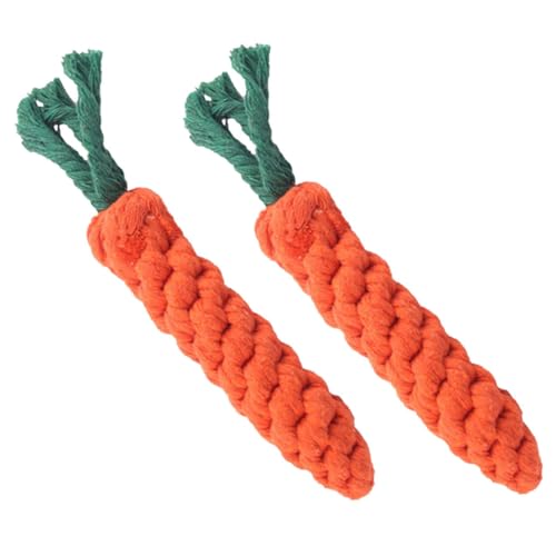 Sosoport 2St Karotte Hundespielzeug Zahnreinigung beim Hund Beißspielzeug für Hunde Dog chew Toy hundekauspielzeuge Dog Toy tragbares molares Spielzeug interessantes molares Spielzeug Stoff von Sosoport
